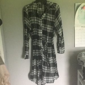 Long flannel dress